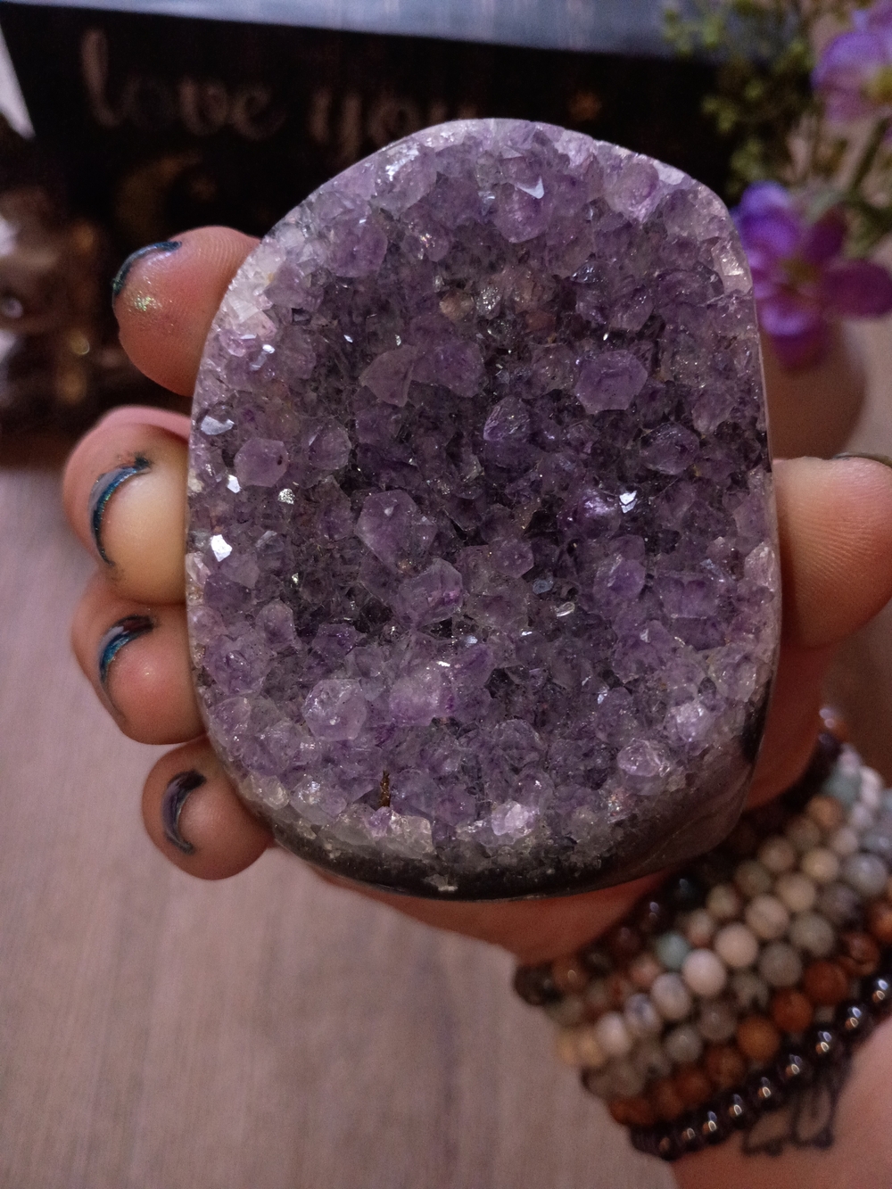 Uruguay Purple Amethyst Crystal Decorative Geode